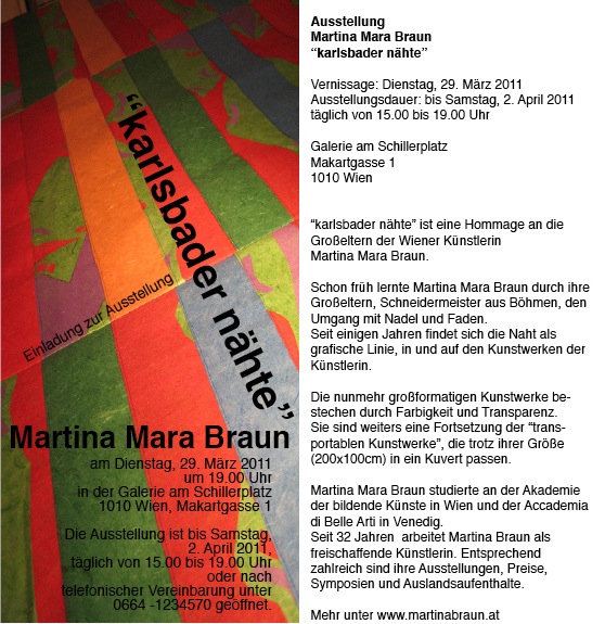 Vernissage April 2011 karlsbader n�hte